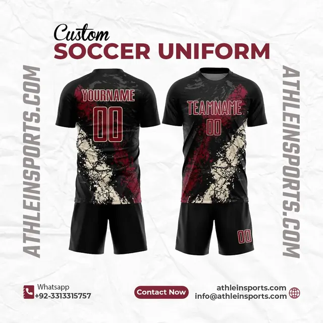 Custom soccer uniform style: Custom junior & academy football kits