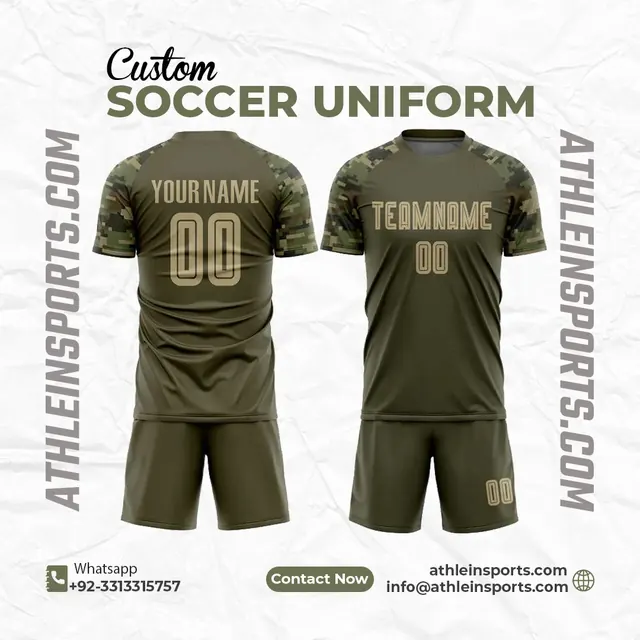 Custom soccer uniform style: Bespoke match-day football kits