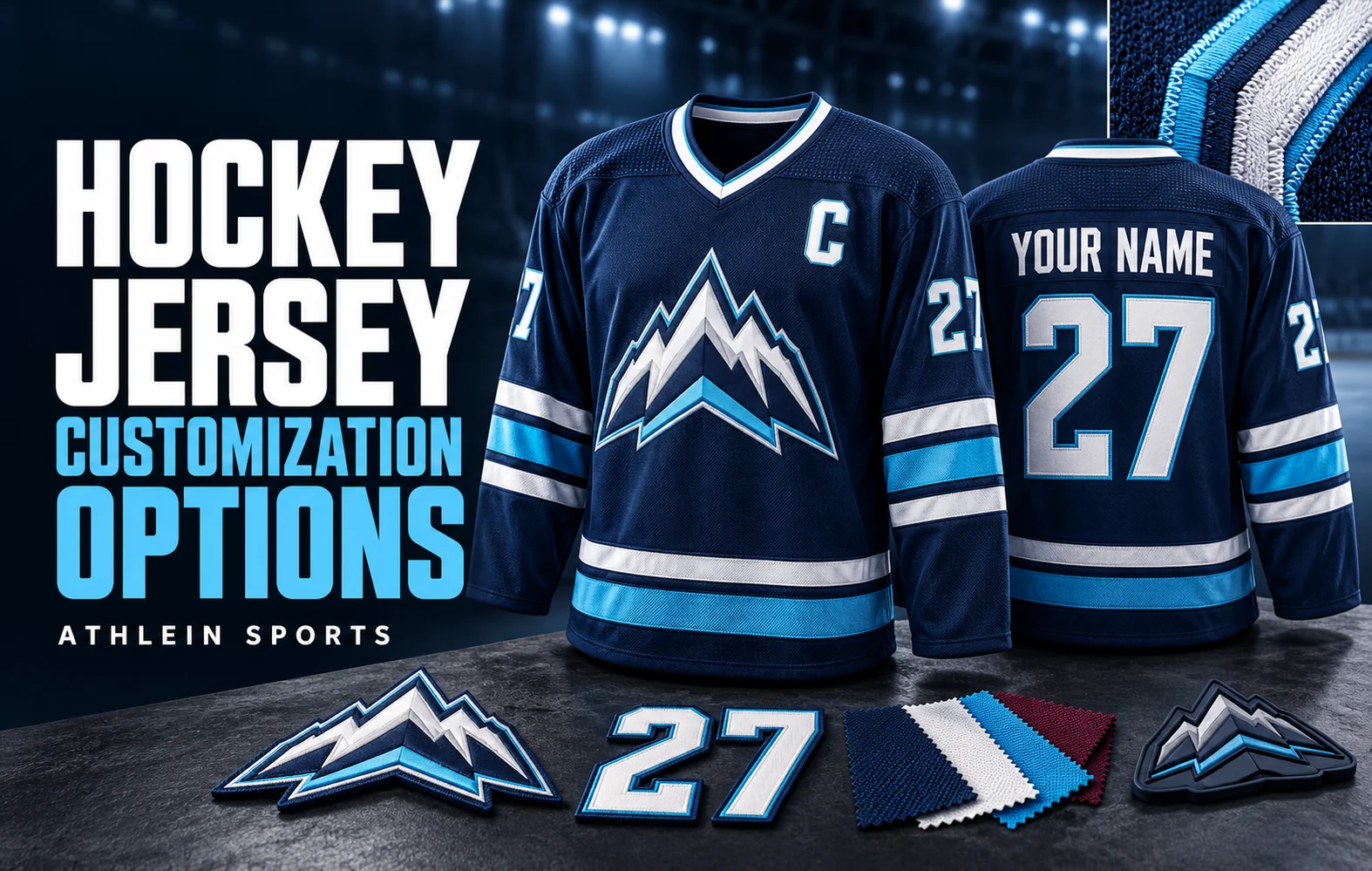 Hockey Jersey Customization Options | Athlein Sports