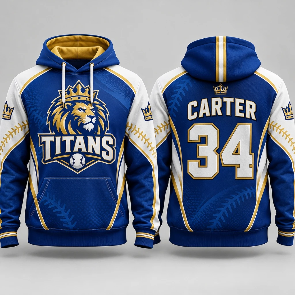 Custom Sublimated Baseball Hoodie - Athlein Sports