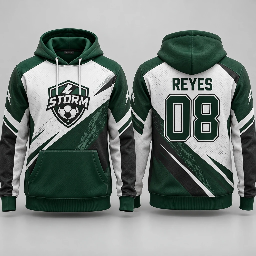 Custom Sublimated Soccer Hoodie - Athlein Sports