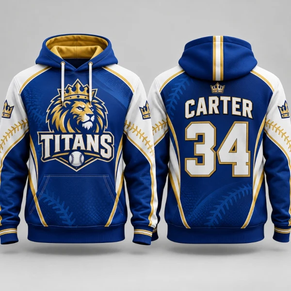 Custom Sublimated Baseball Hoodie - Athlein Sports