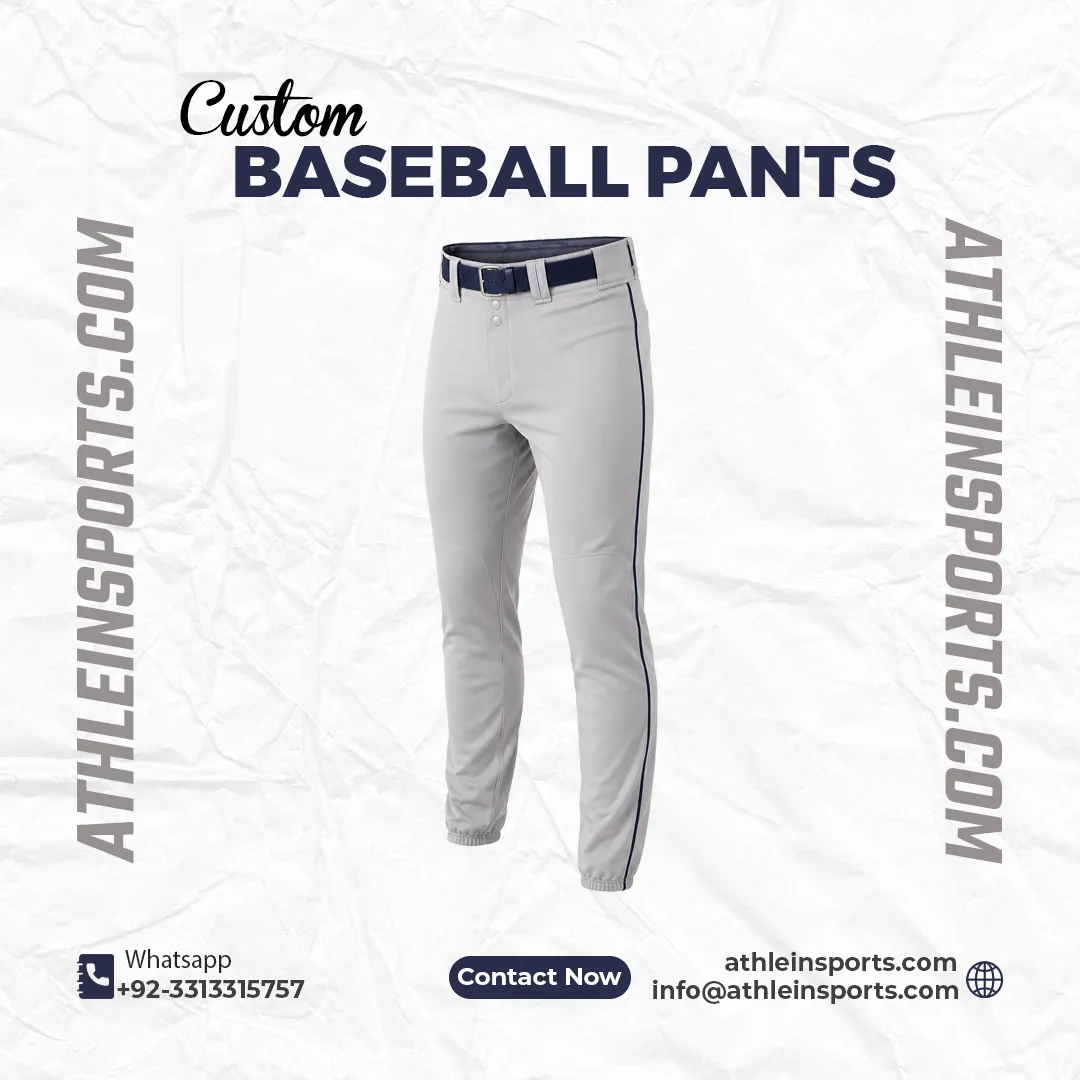 Custom Baseball Pants with Side Stripes